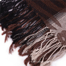 New Style Winter Viscose Scarf Khaki Long Jacquard Shawl Ladies Pashmina